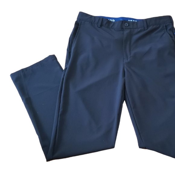 IZOD Swingflex Men's 36 Black Classic-Fit Stretch Performance Golf Pants NWT $70 - Picture 8 of 14